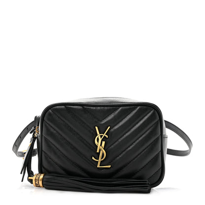 Saint Laurent Calfskin Matelasse Monogram Lou Belt Bag Black 1 of 10