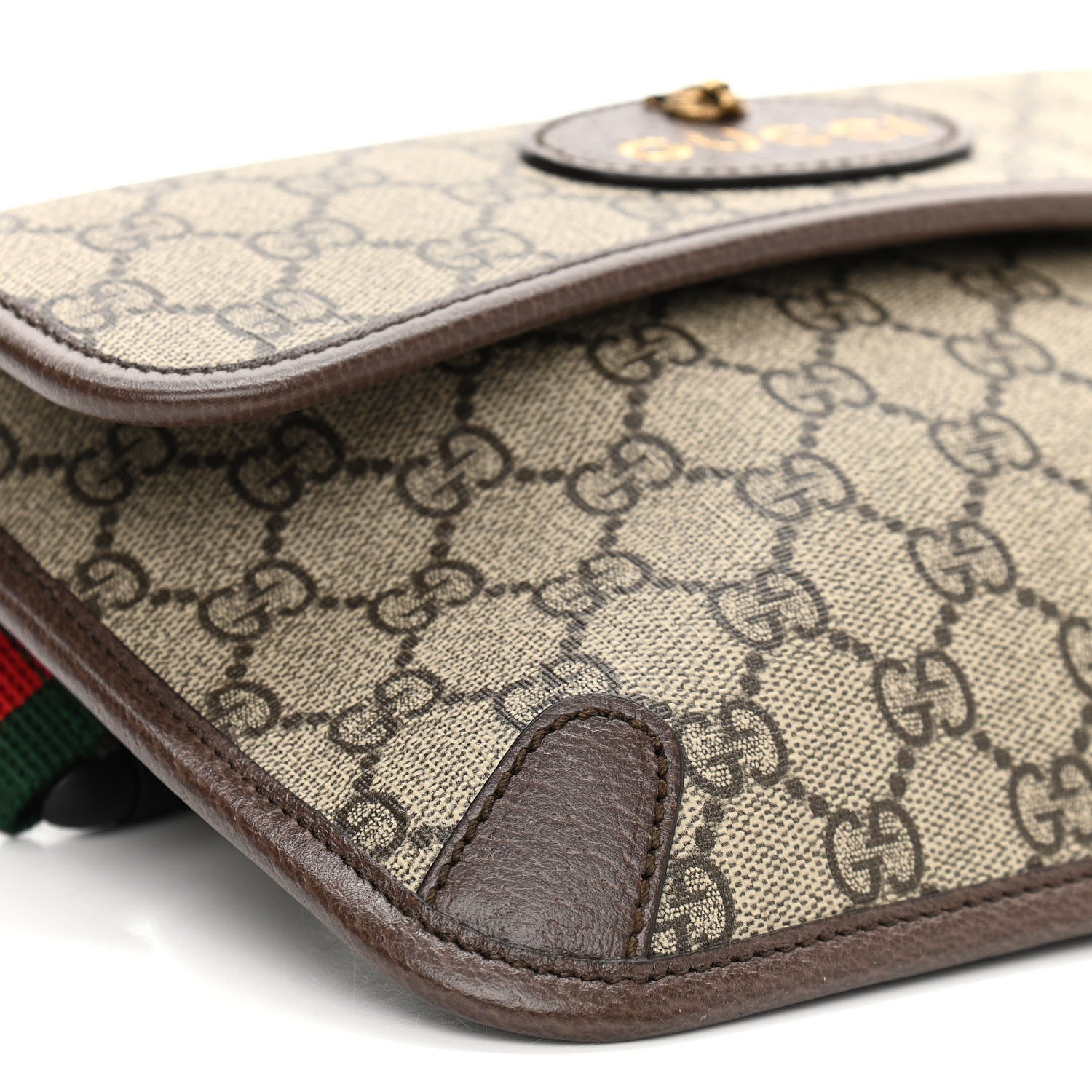 Gucci GG Supreme Monogram Neo Vintage Web Belt Bag Brown 10 of 11