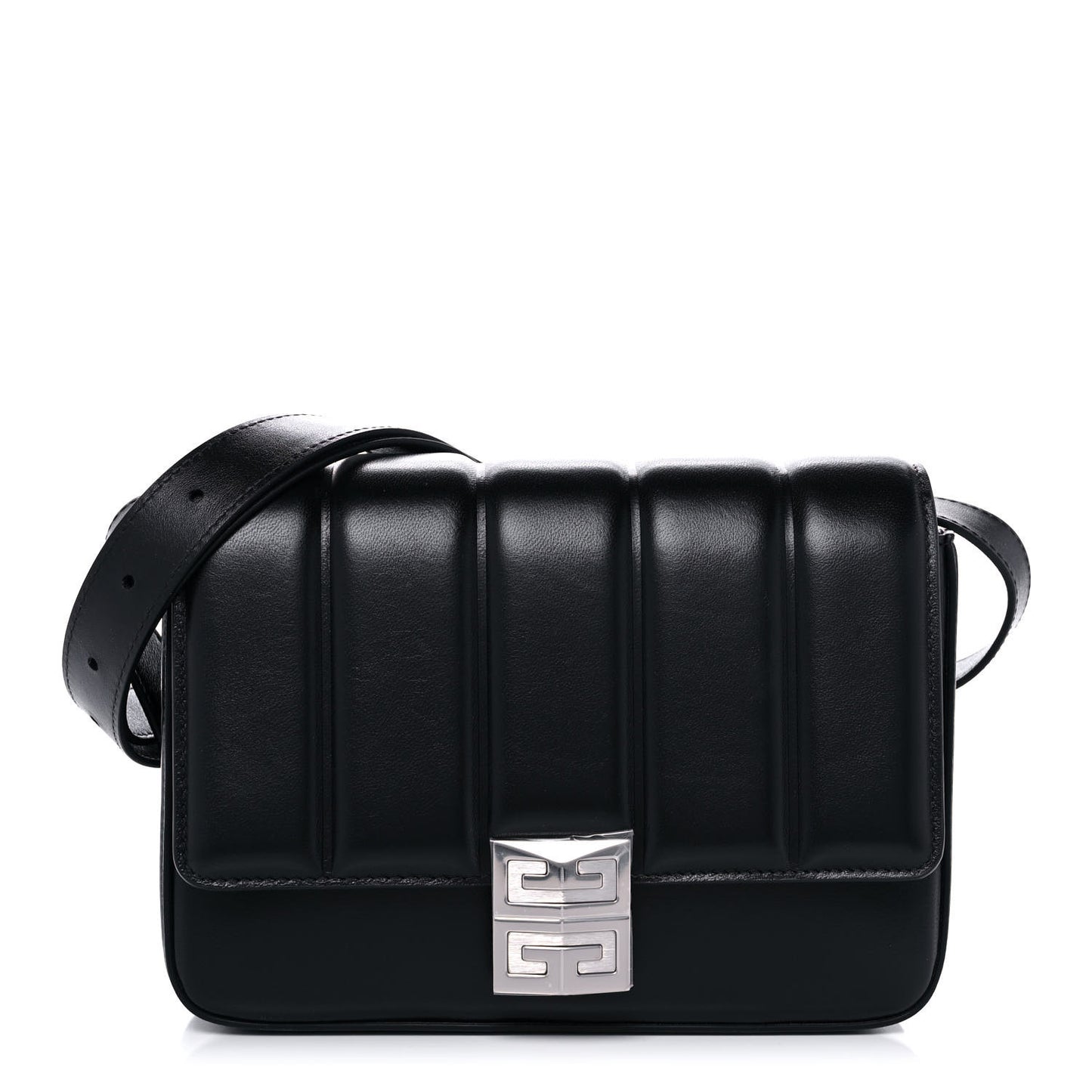 Lambskin 4G Medium Padded Crossbody Bag Black