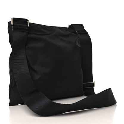 Prada Nylon Vela Flat Messenger Bag Black 2 of 7