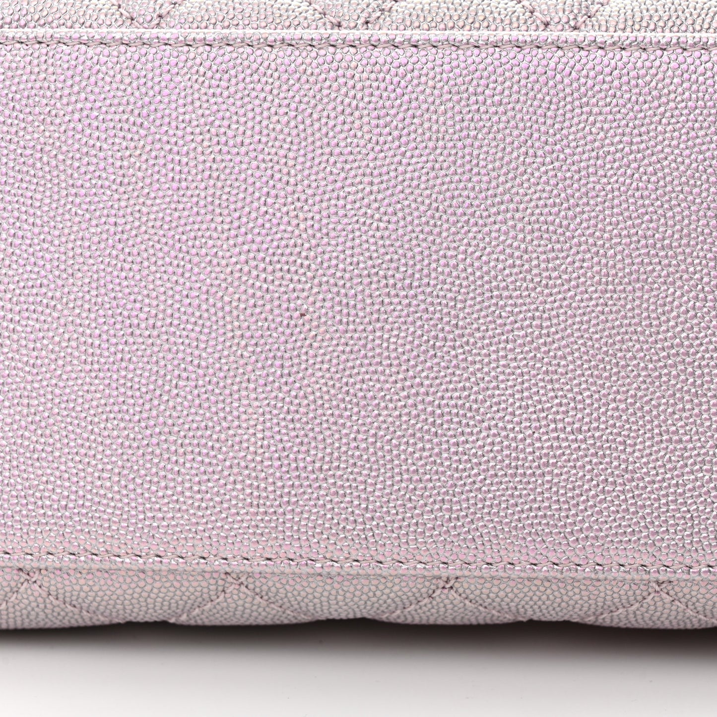 Metallic Caviar Quilted Small Coco Handle Flap Light Pink