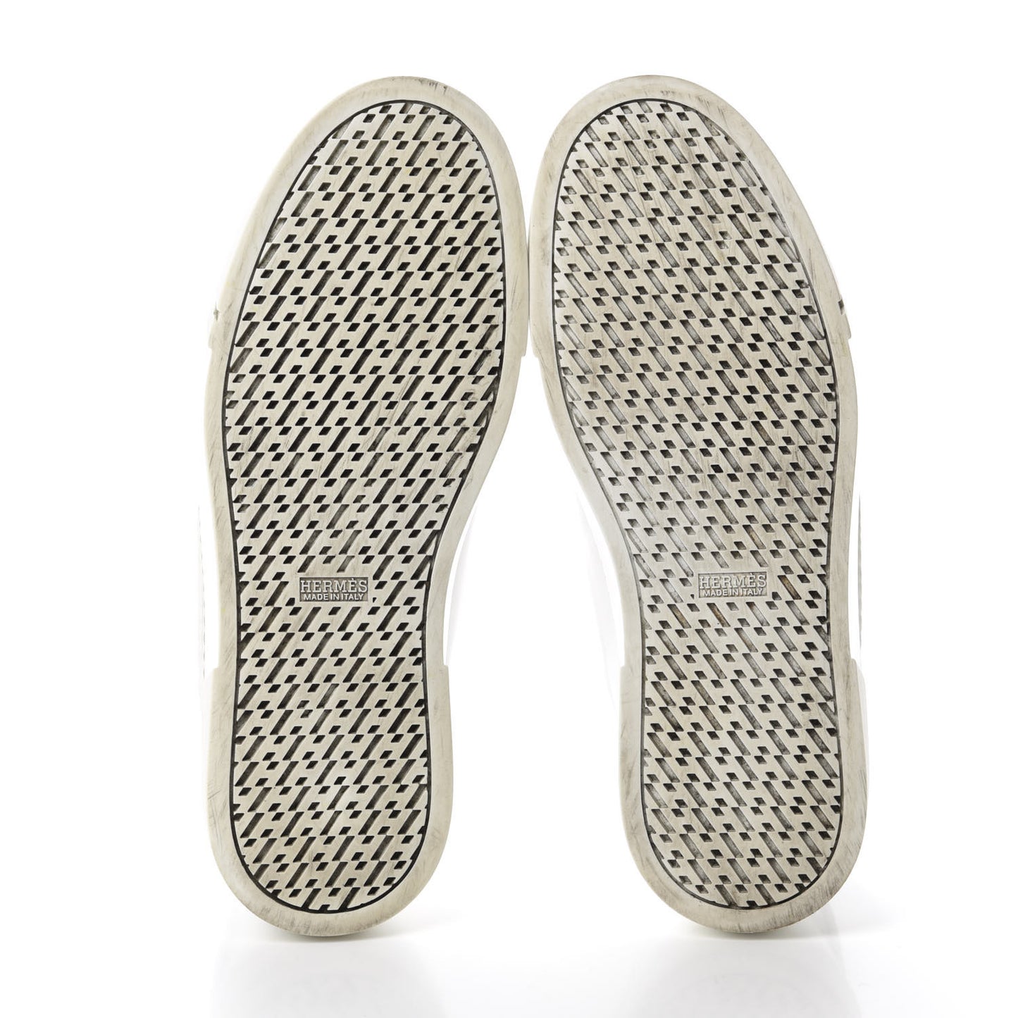 Calfskin Mens Wing Sneakers 41 White