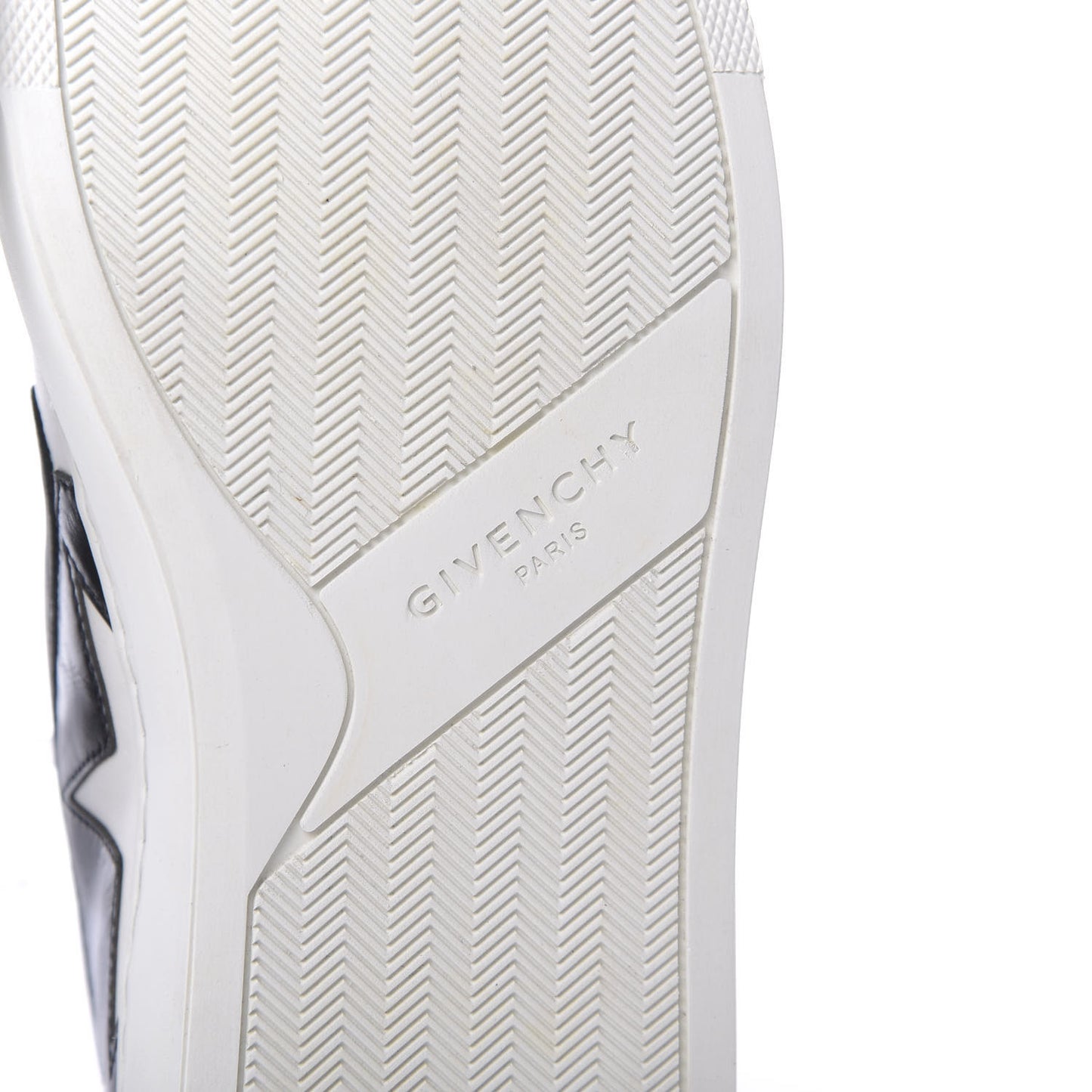 Calfskin Skate Star Print Slip On Sneakers 37.5 Black White