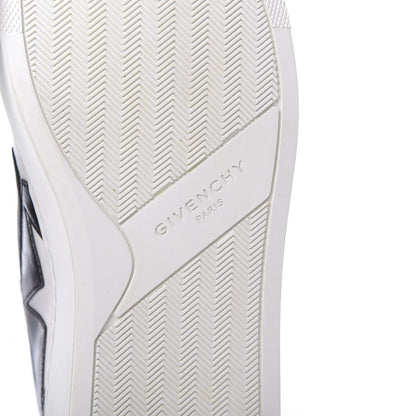 Givenchy Calfskin Skate Star Print Slip On Sneakers 37.5 Black White 7 of 12