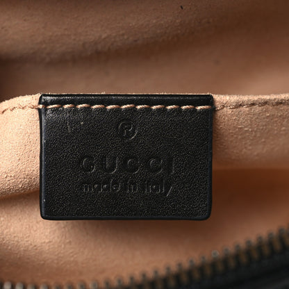 Gucci Calfskin Matelasse GG Marmont Belt Bag 85 34 Black 6 of 10