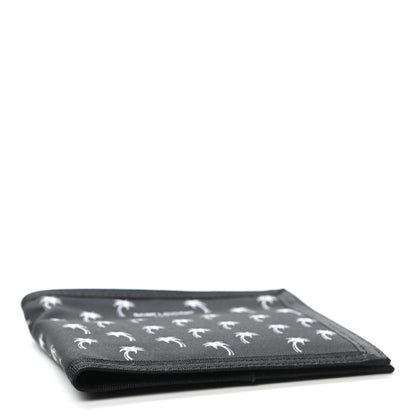Saint Laurent Nylon Palm Tree Print Buffalo Compact Wallet Black 4 of 6