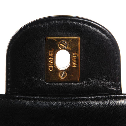 Chanel Lambskin Quilted XL Jumbo Single Flap Black 6 of 9