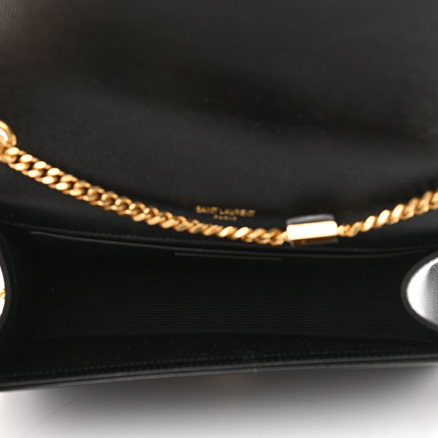 Grain De Poudre Medium Classic Monogram Kate Satchel Black