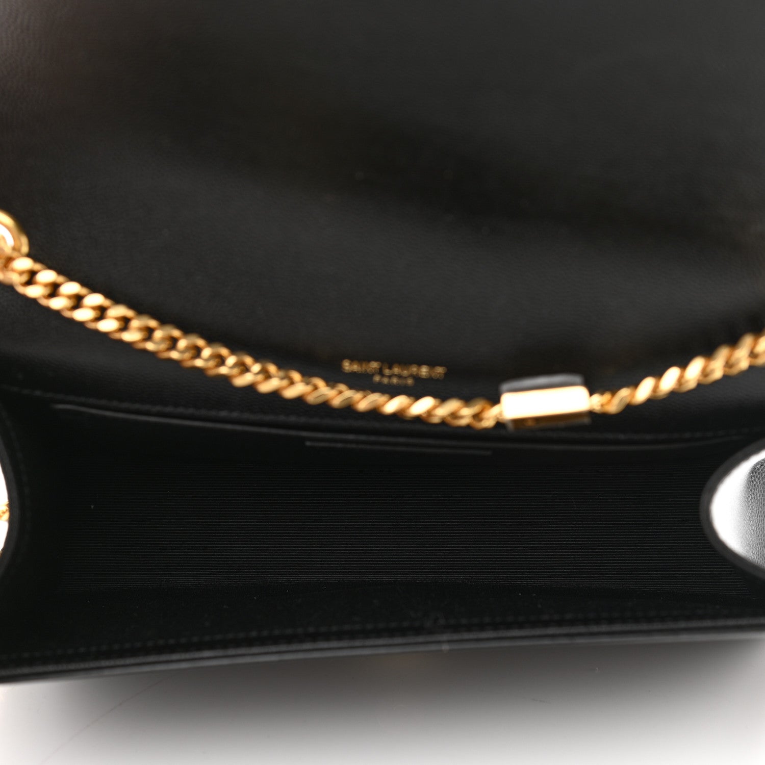 Saint Laurent Grain De Poudre Medium Classic Monogram Kate Satchel Black 5 of 11