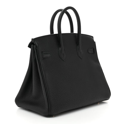 Hermes Togo Birkin 25 Black 3 of 11