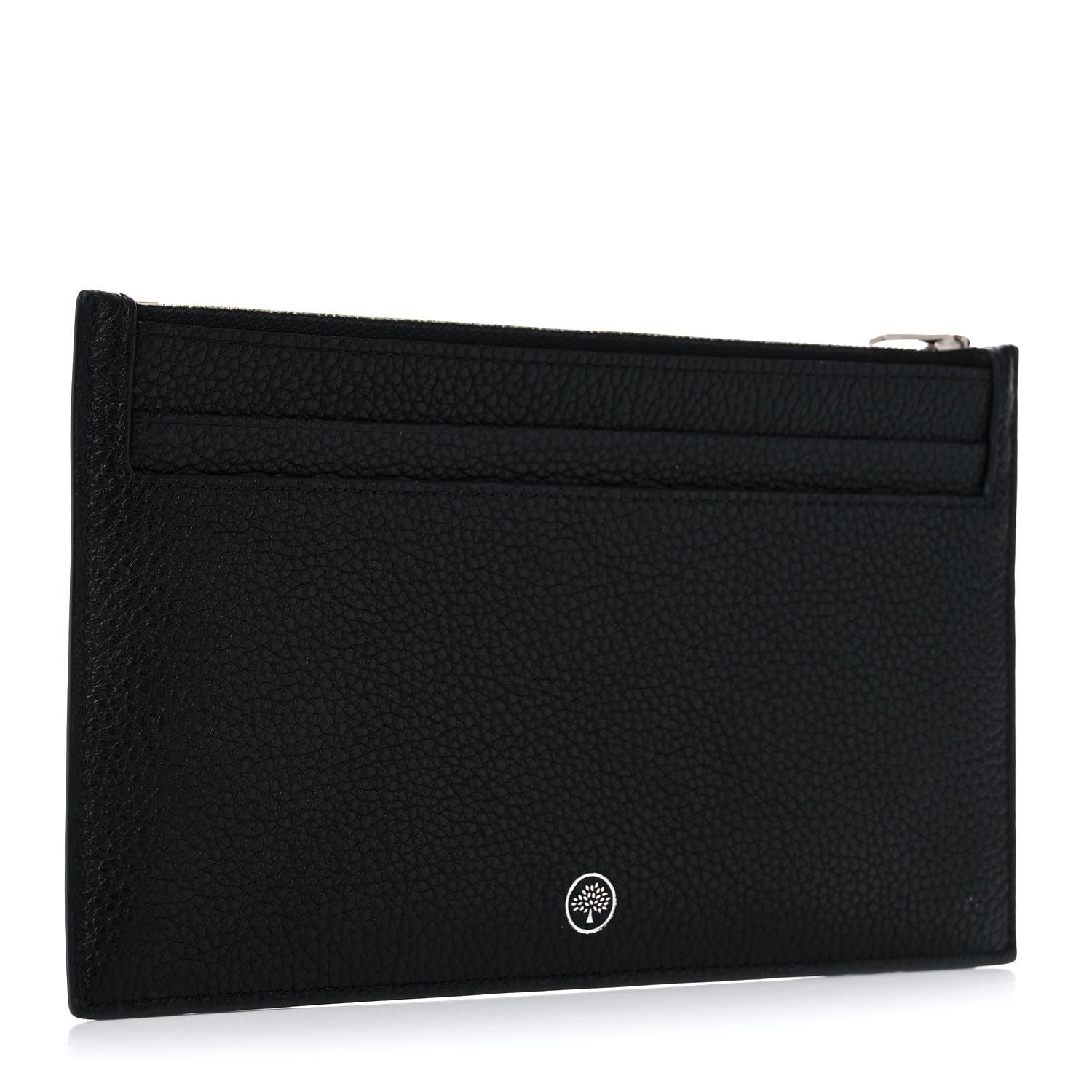 Mulberry Classic Grain Zipped Travel Card Holder Black 3 of 10