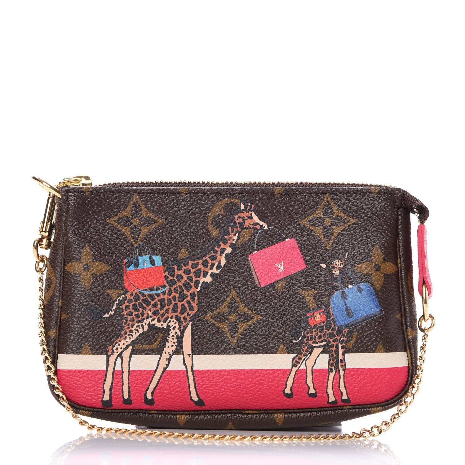 Louis Vuitton Monogram 2017 Christmas Animation Mini Pochette Accessories 1 of 8