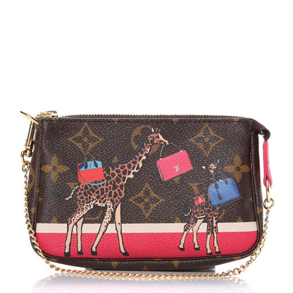 Louis Vuitton Monogram 2017 Christmas Animation Mini Pochette Accessories 1 of 8