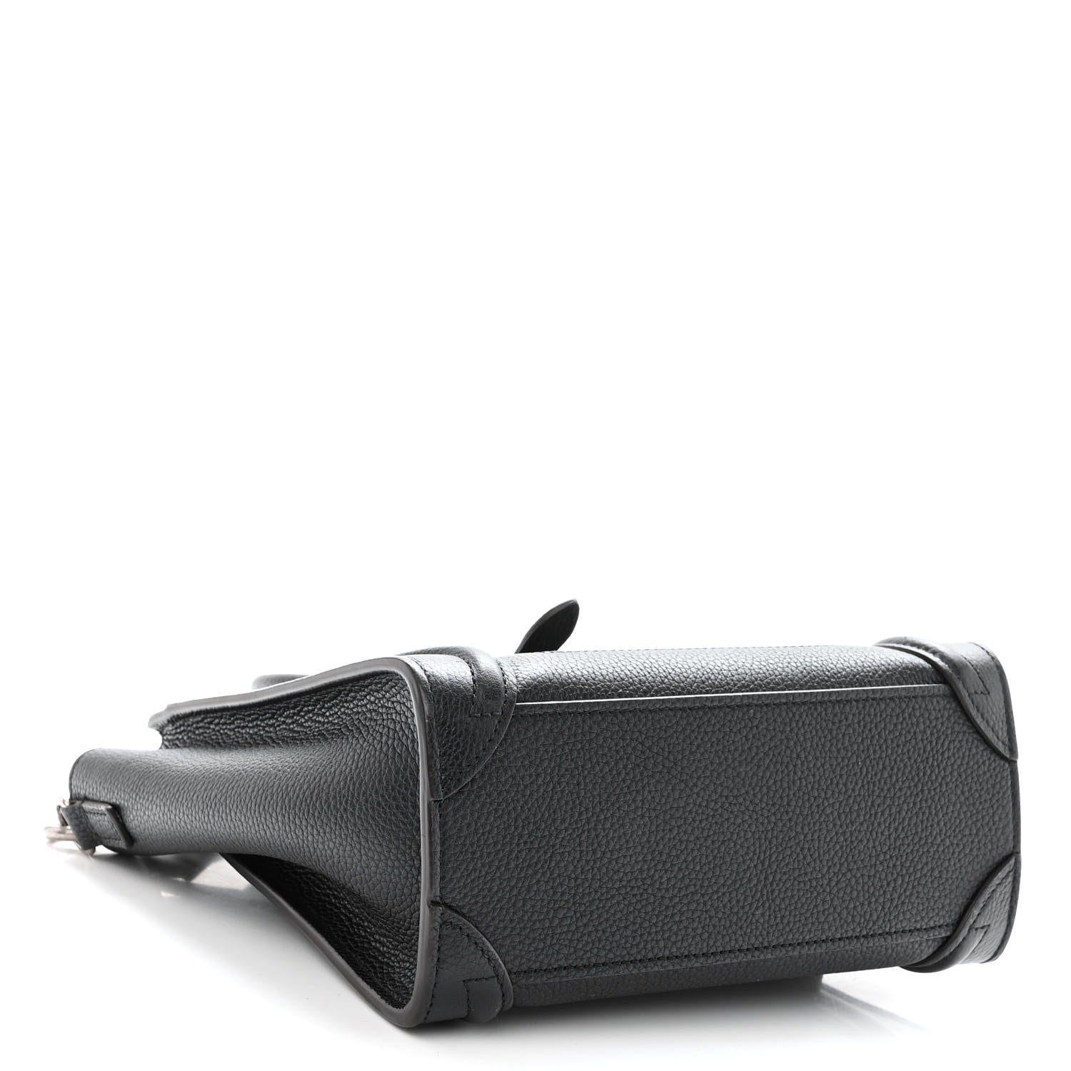 Celine Drummed Calfskin Nano Luggage Black 4 of 10