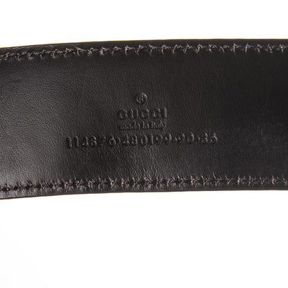 Gucci Guccissima Interlocking G Belt 90 36 Dark Red 5 of 6