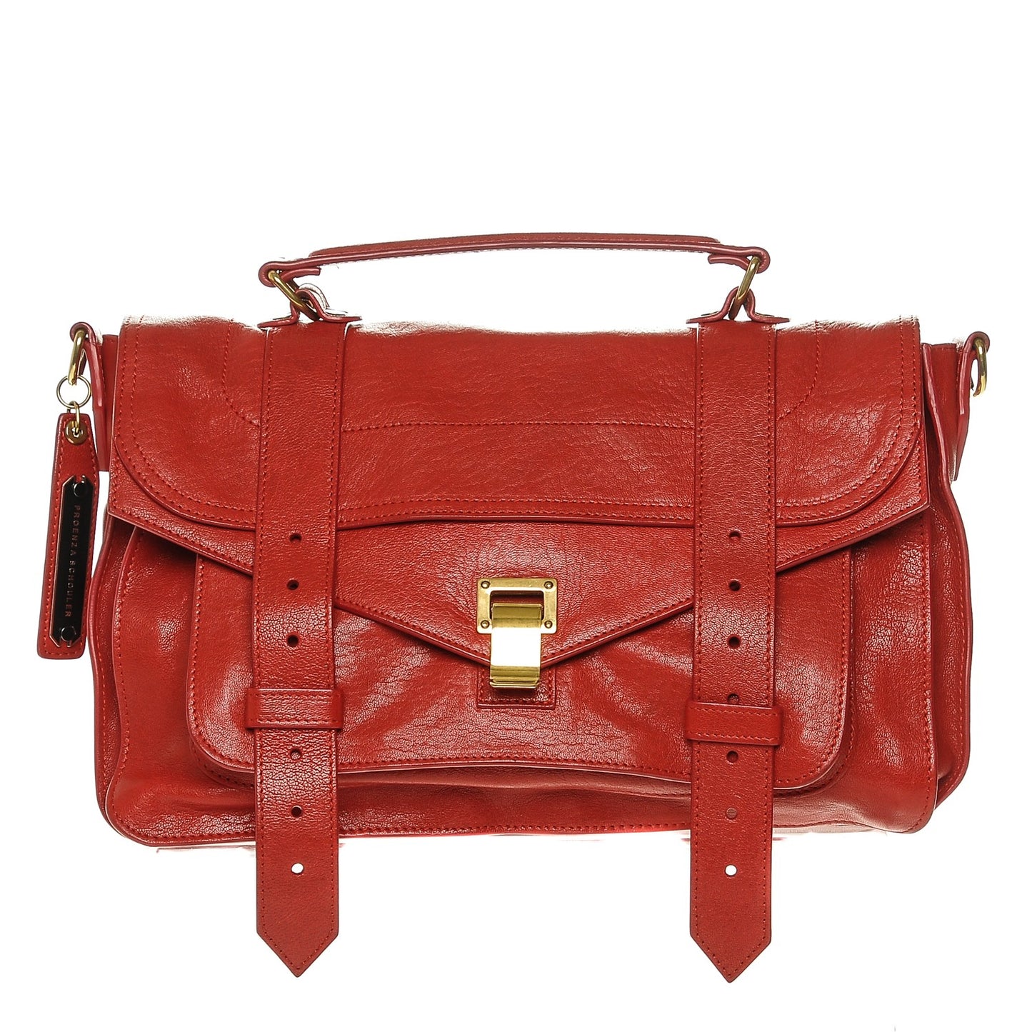 Lambskin Medium PS1 Satchel Red