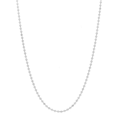 Tiffany Sterling Silver Bead Chain Necklace 34" 1 of 6