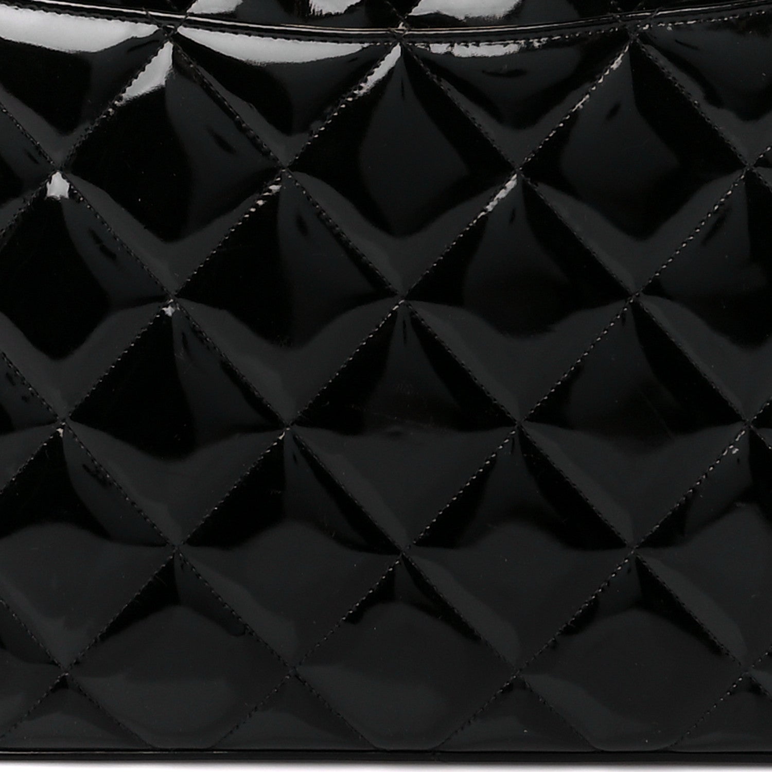 Chanel Patent Quilted CC Shoulder Bag Black 10 of 13