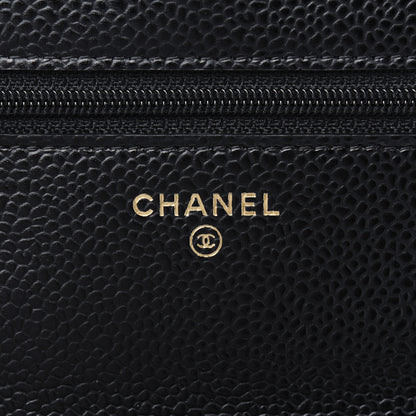 Chanel Caviar Quilted Wallet On Chain WOC Black 6 of 12