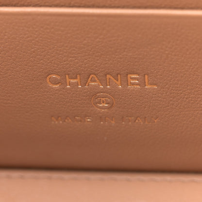 Chanel Lambskin Quilted Small Pillow Crush Vanity Case With Chain Beige 6 of 12