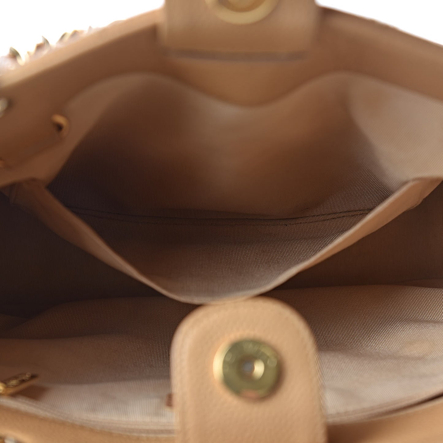 Caviar Quilted Petit Shopping Tote PST Beige