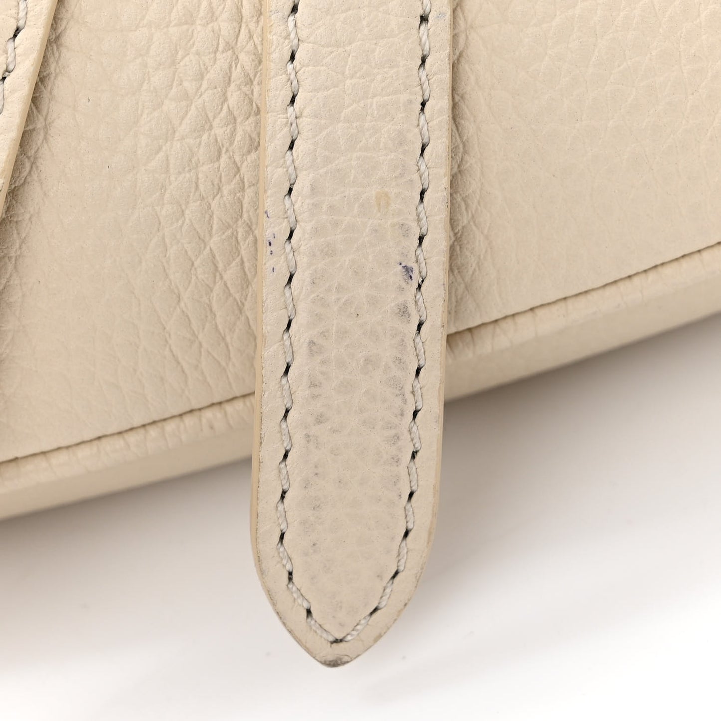 Grained Calfskin Mens Saddle Bag Latte