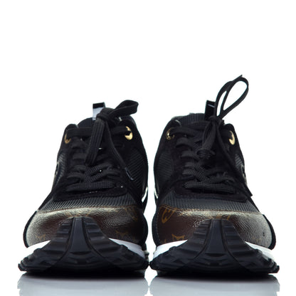 Louis Vuitton Suede Monogram Run Away Sneakers 42 Black 2 of 9