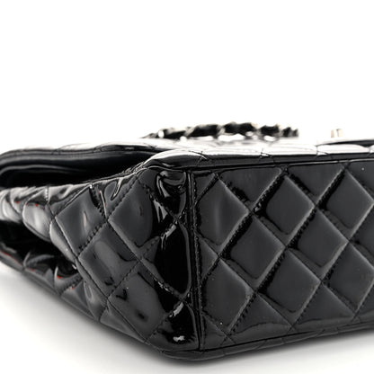 Chanel Patent Quilted Maxi Double Flap Black 9 of 10