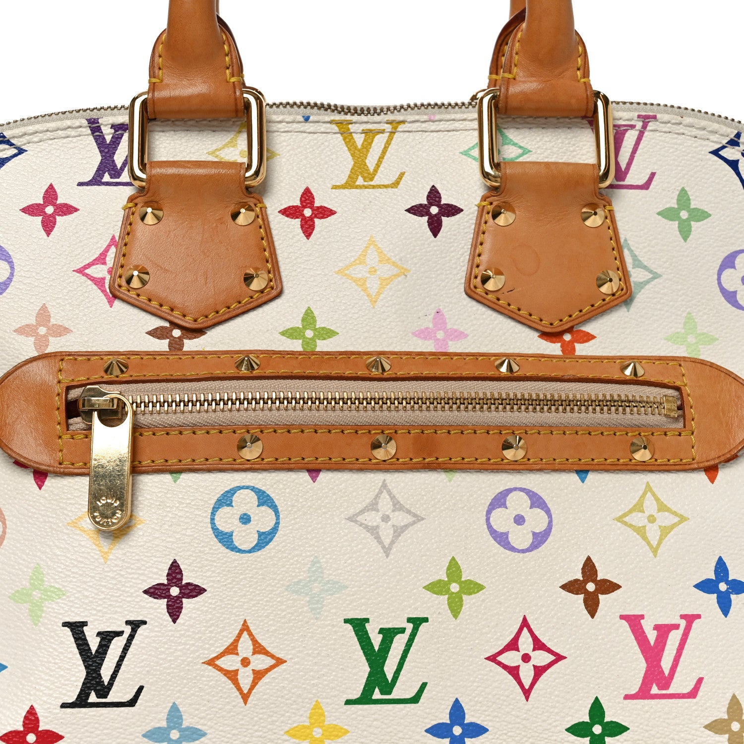 Louis Vuitton Monogram Multicolor Alma White 7 of 9