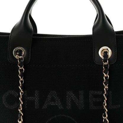 Chanel Mixed Fibers Small Deauville Tote Black 9 of 11