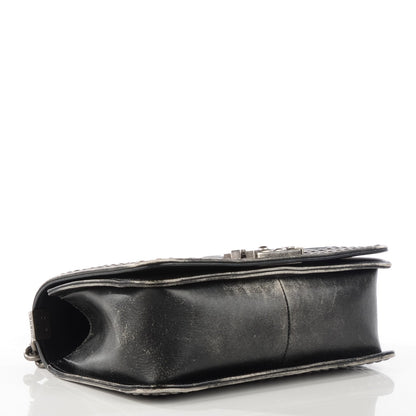 Chanel Faded Calfskin Medium Studded Boy Flap Black 4 of 11