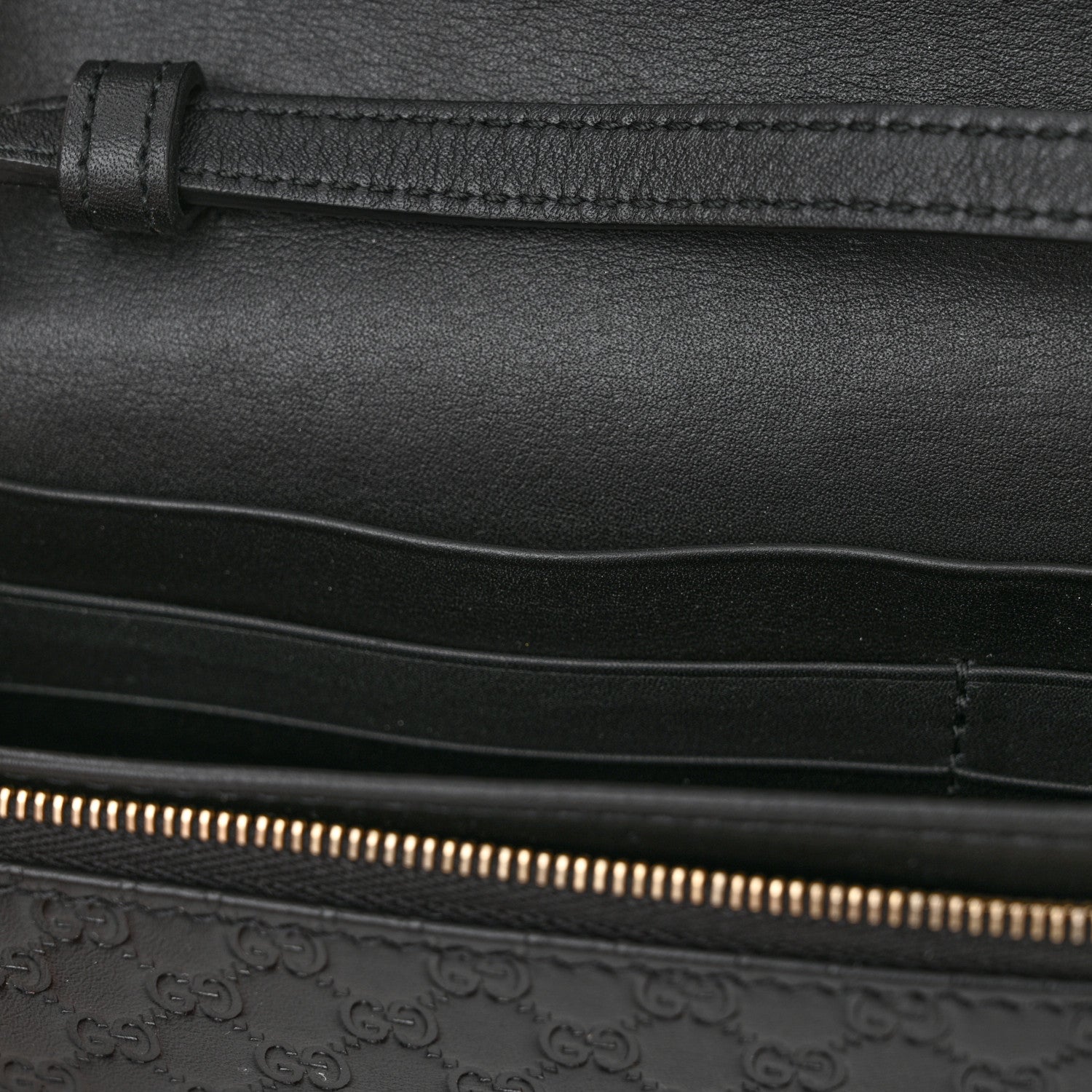 Gucci Microguccissima Crossbody Wallet Black 10 of 14