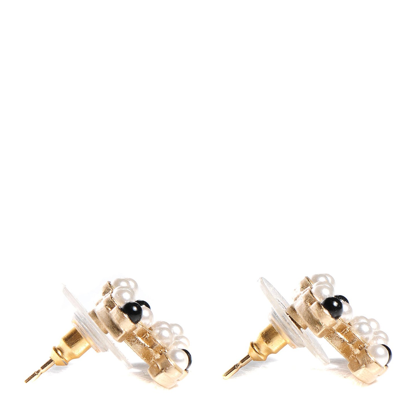 Pearl CC Earrings Gold
