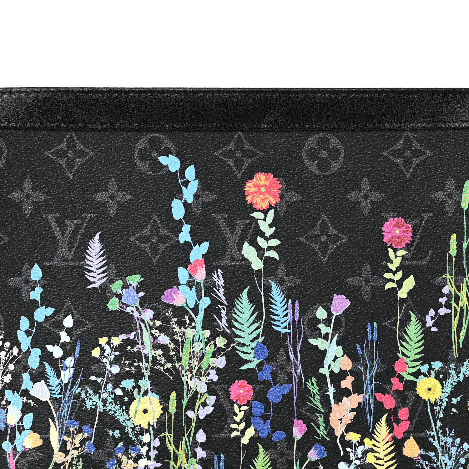Louis Vuitton Monogram Eclipse Folia Pochette Voyage MM 7 of 7