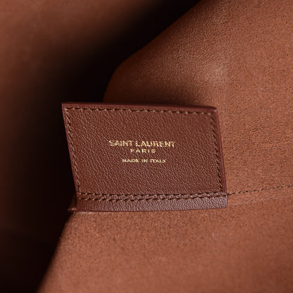 Saint Laurent Calfskin Large Shopping Tote Old Brandy 6 of 10