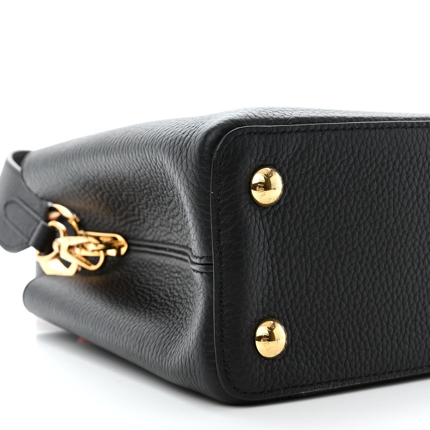 Taurillon Capucines MM Black Rose Berlingot