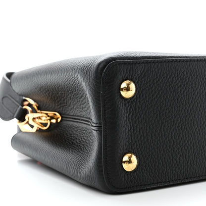 Louis Vuitton Taurillon Capucines MM Black Rose Berlingot 8 of 10