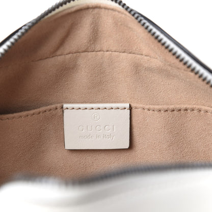 Gucci Calfskin Matelasse Small GG Marmont Chain Shoulder Bag White 8 of 10