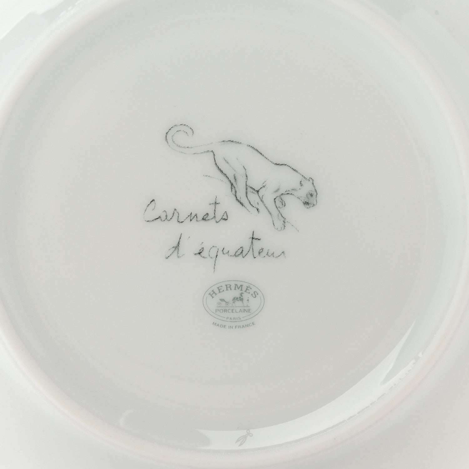 Hermes Porcelain Carnets D'Equateur Felines Bread And Butter Plate 3 of 6