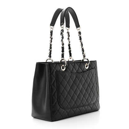 Chanel Caviar Quilted Grand Shopping Tote GST Black 3 of 11