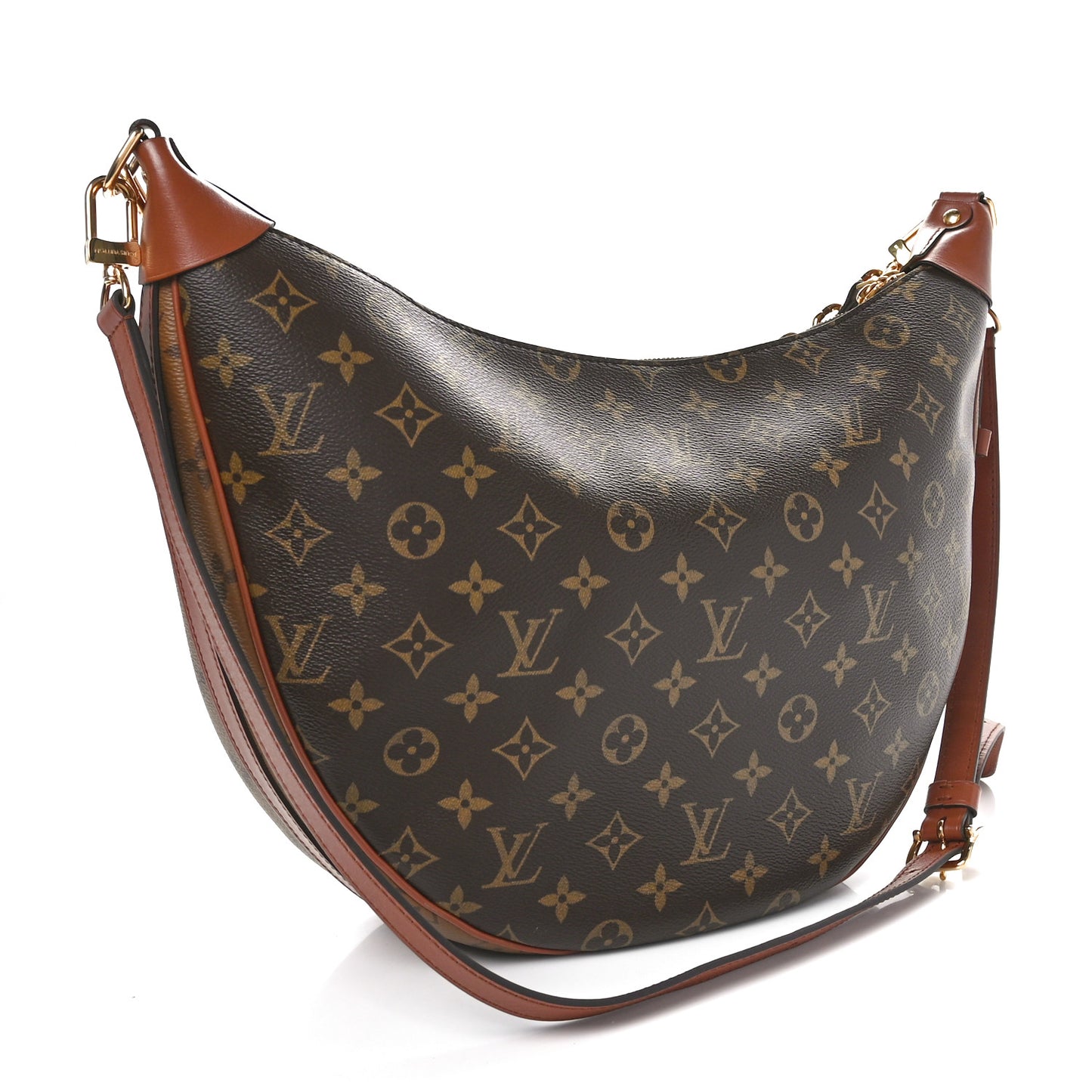 Reverse Monogram Loop Hobo