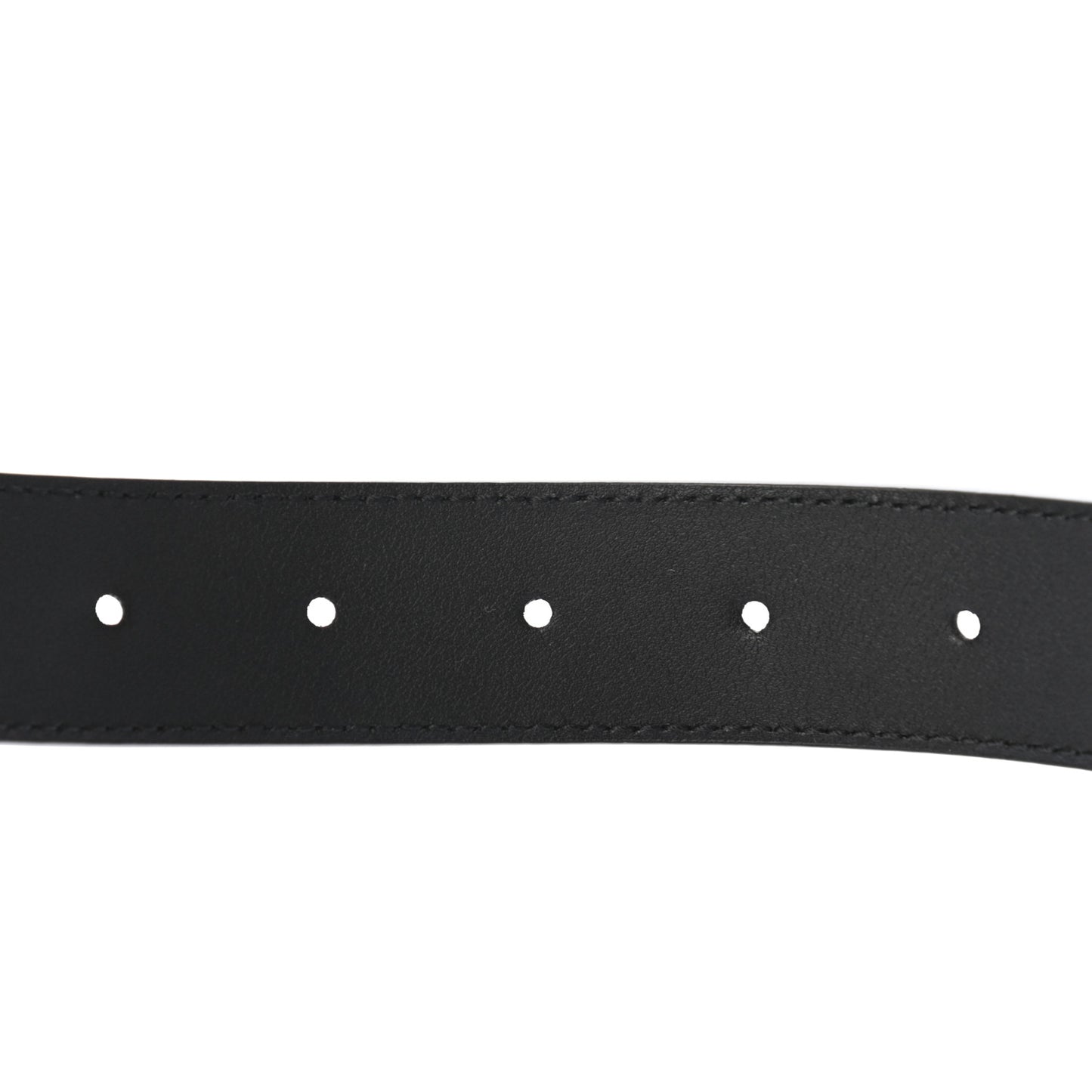 Calfskin Framed Double G Belt 85 34 Black