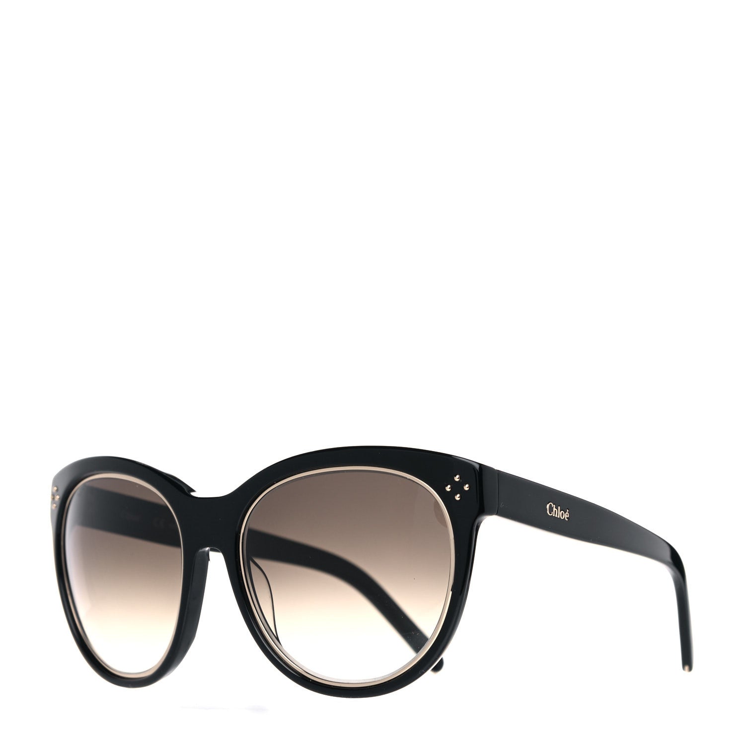 Chloe Oversized Round Sunglasses CE690S Black 1 of 7