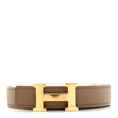Hermes Swift Epsom 32mm H Belt 80 32 Etain White 1 of 8