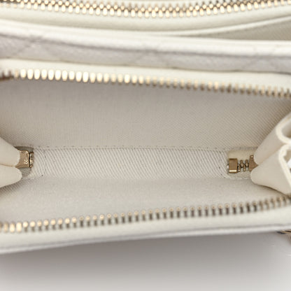 Chanel Caviar Quilted Business Affinity Phone Holder With Chain White 8 of 13