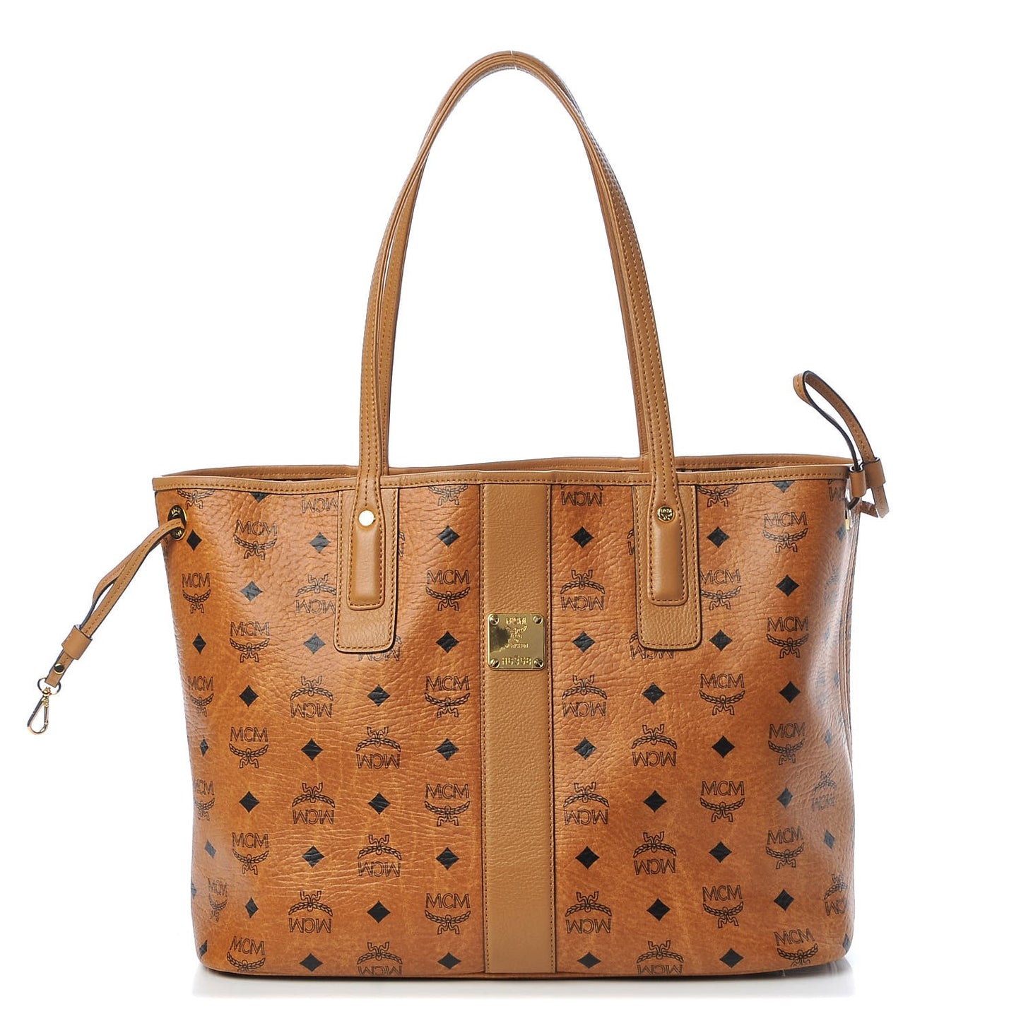 Visetos Medium Liz Reversible Shopper Tote Cognac