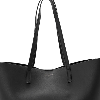 Saint Laurent Calfskin Large Shopping Tote Black 6 of 9