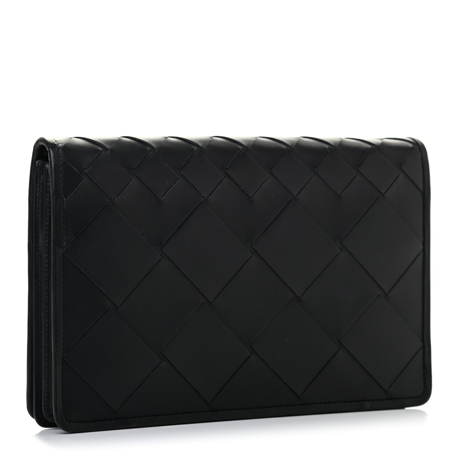 Bottega Veneta Nappa Intrecciato Medium Woven Clutch Clutch Black 3 of 8