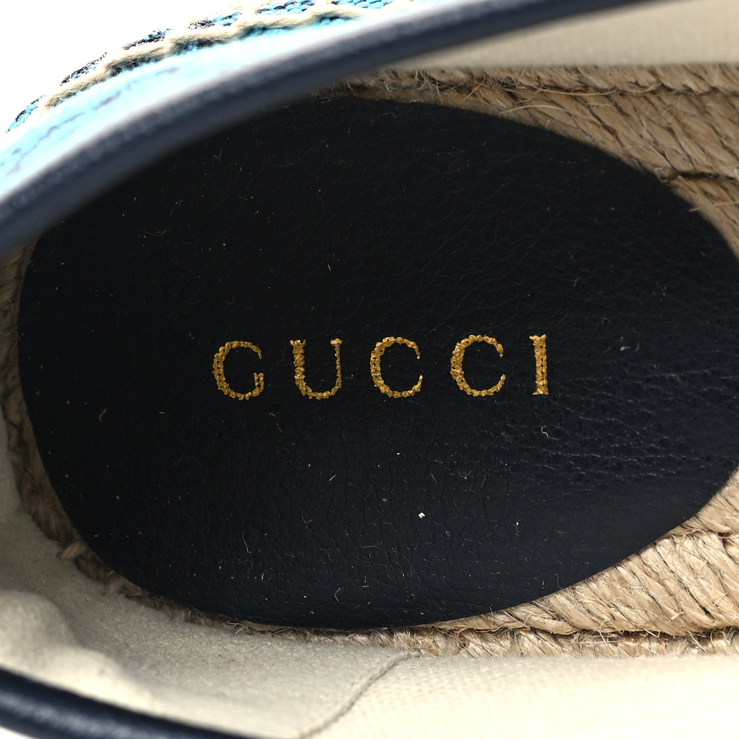 GG Monogram Multicolor Espadrilles 37 Light Blue