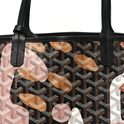 Goyard Goyardine Saint Louis Lettres Camouflage PM Black Pink Multicolor 9 of 11
